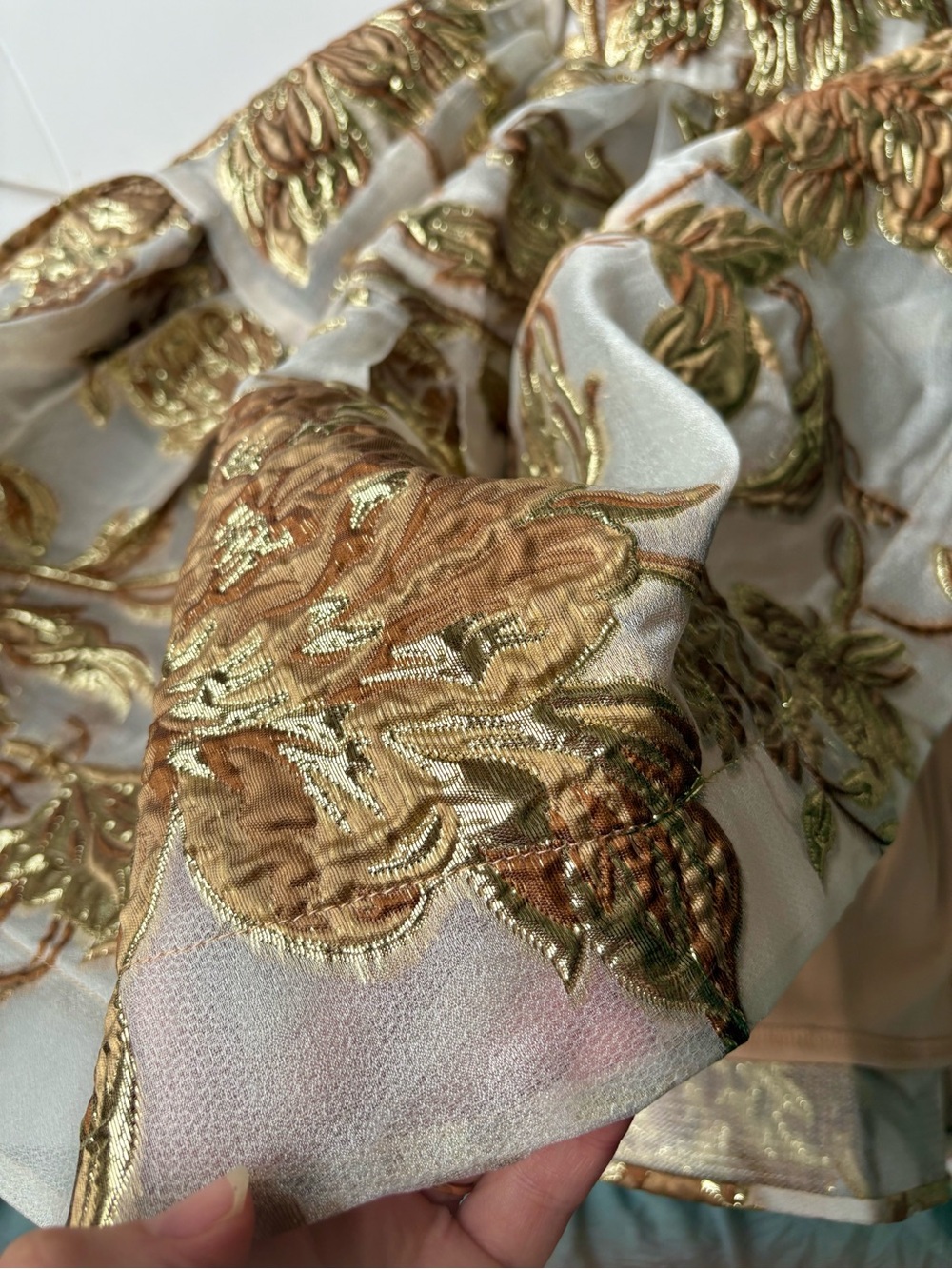 Mac Duggal Strapless brocade mini dress with pockets size 4 #20718 - Picture 10 of 13
